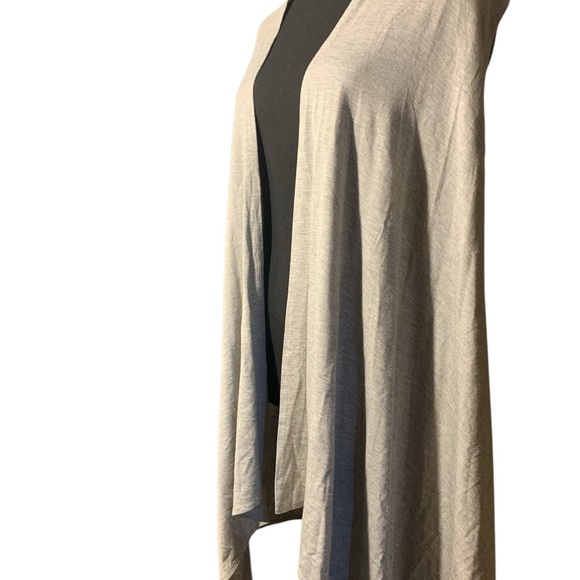 Azules Gray Open Front Cardigan (item#10160) - Picture 3 of 6